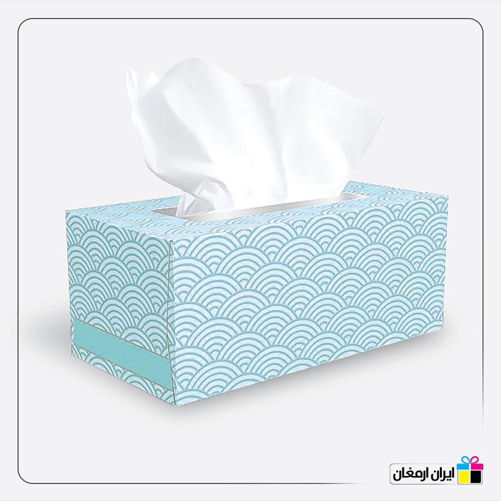 جعبه دستمال کاغذی رومیزی 150 برگ دولایه