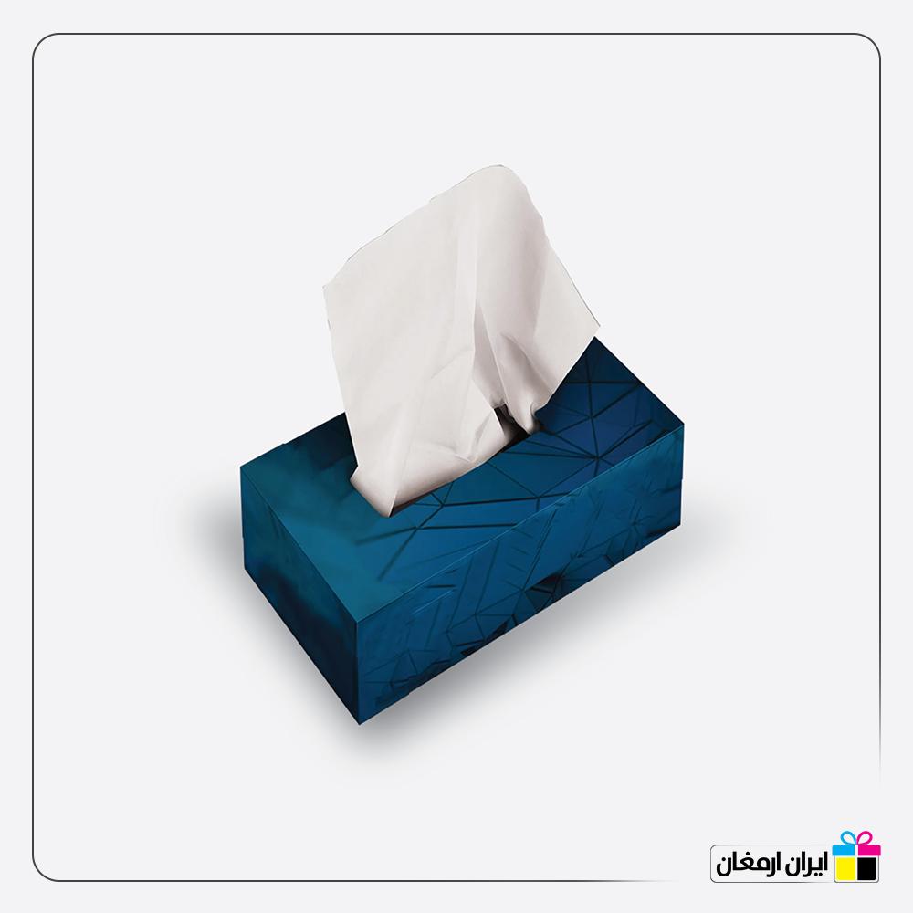 جعبه دستمال کاغذی ماشینی 100 برگ دولایه