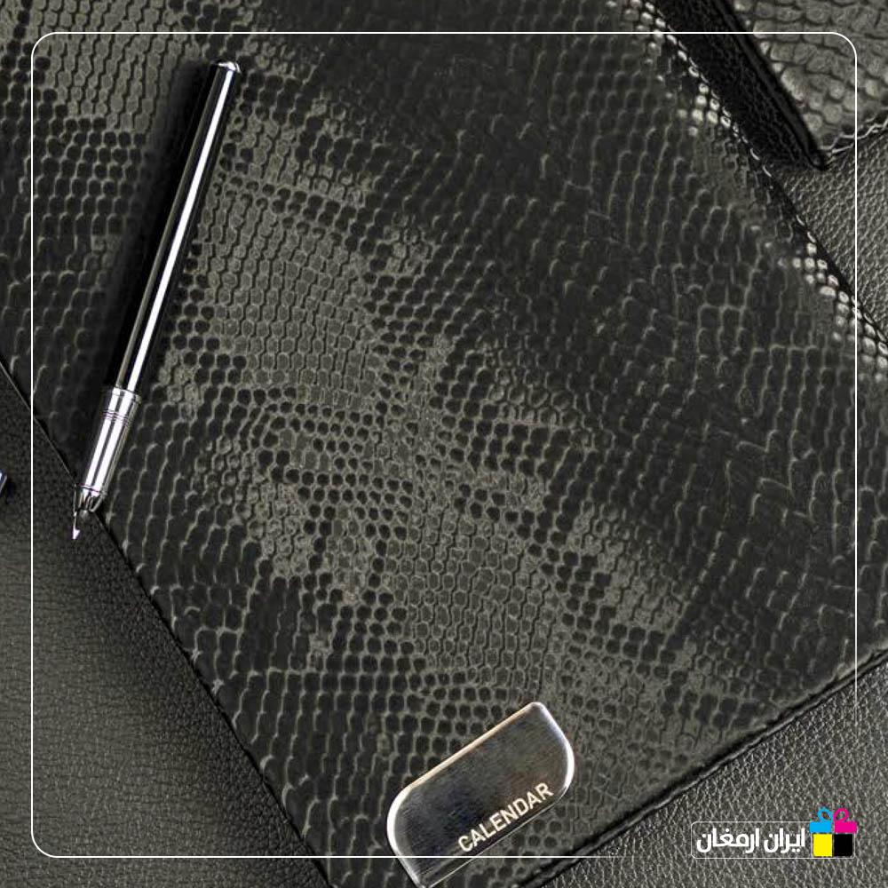 سررسید چرم انعکاس پوست ماری