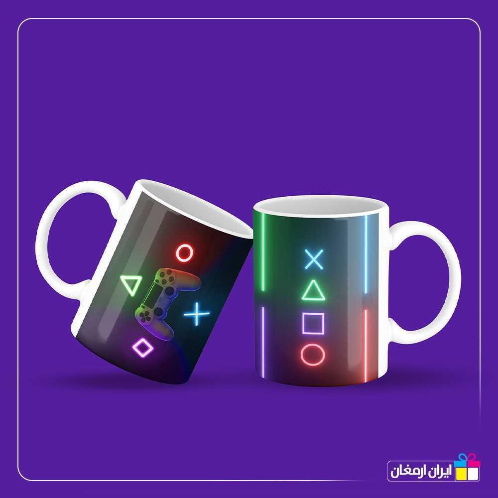 لیوان سرامیکی طرح دسته بازی