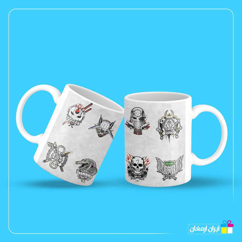 لیوان سرامیکی با طرح جوخه انتحار
